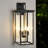 (Same As W1340119951/L1013) 26"(H) 1Ps Modern Outdoor Wall Lanterns With Black Metal Frame And Clear Glass, 4 E12 Bulb Socket, Weatherproof Wall Sconces For Porch, Garden, Patio (No Bulbs)