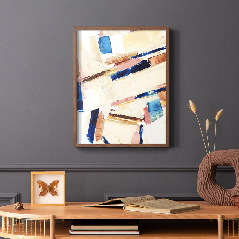 «Pivot Point II», reproduction encadrée - bois massif, Brun, H 10 po x l 8 po
