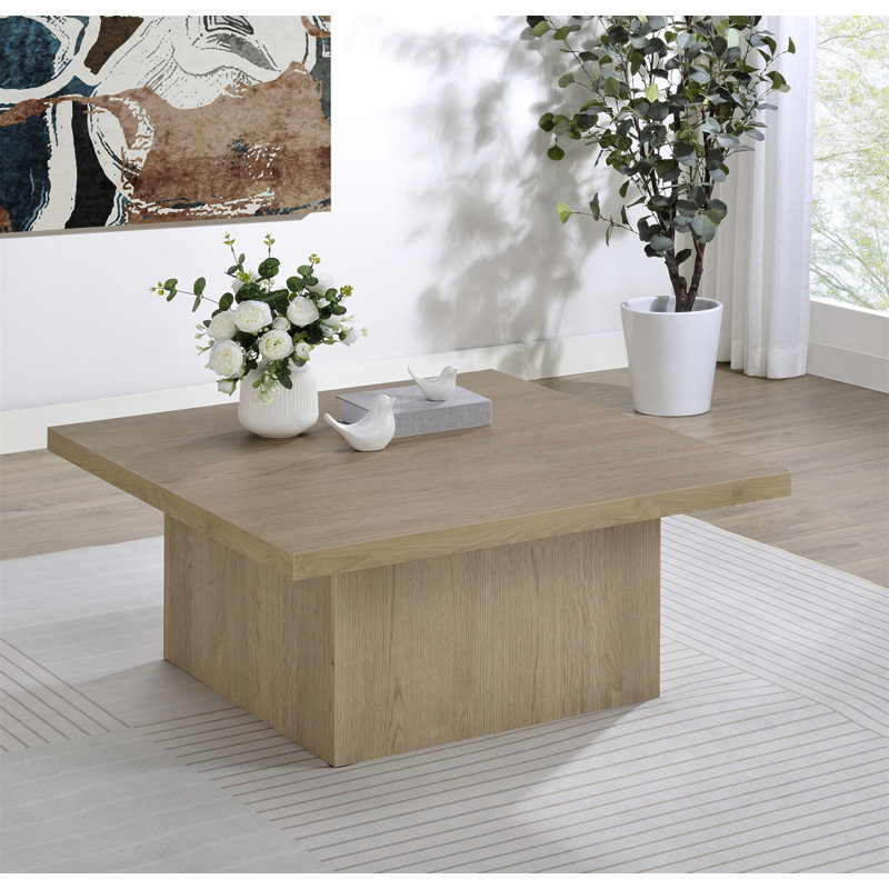 Table basse carrée en bois d'ingénierie