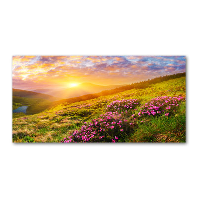 Sunset Mountains - Wrapped Canvas Print