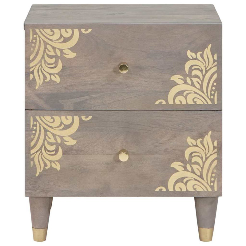 40cm W Solid Wood Bedside Table