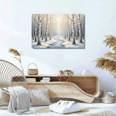 «Winter Forest», ensemble de 1 reproduction d'art sur toile