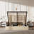 Upholstered Tufted Linen Platform Bed With Lift-Up Storage And Reinforced Slat Support-1854453958-1854233122