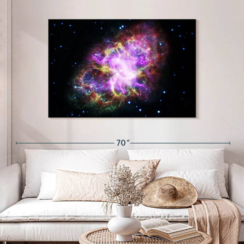 Oberle Sparkling Crab Nebula, 32" H x 48" W