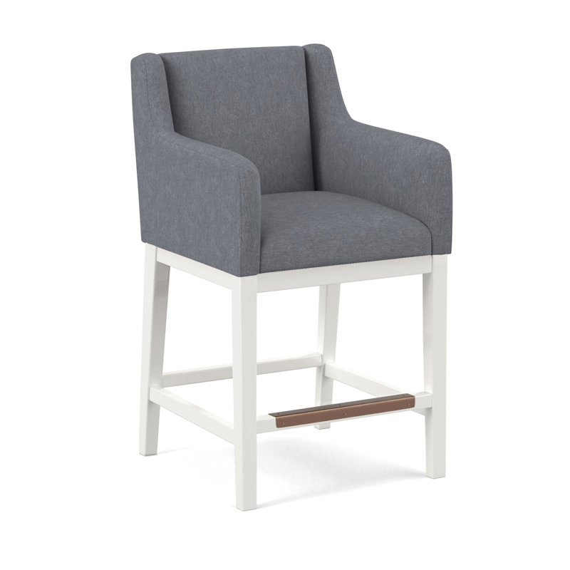 Upholstered Stool, Applause Bravo, White