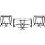 Ensemble de tables basses 3 pièces Casserly