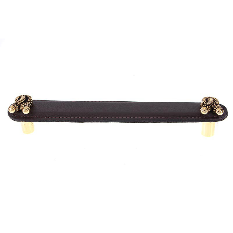 Equestre Bar Pull, 6", Antique Gold