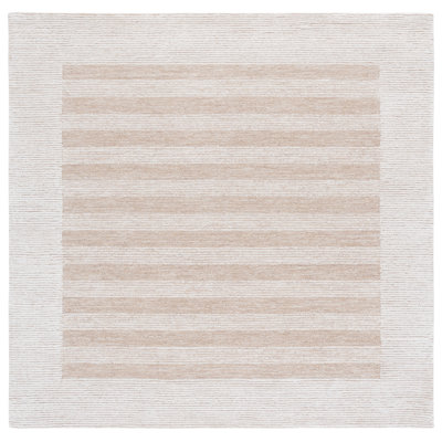 Hand-Tufted Striped Wool Rug