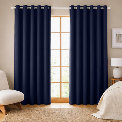 260 GSM Thermal Blackout Eyelet Curtains