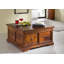 Oxford Solid Wood Solid Wood Block Coffee Table with Storage