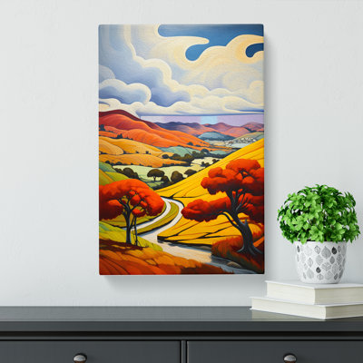 Landscape Art Deco Art - Wrapped Canvas