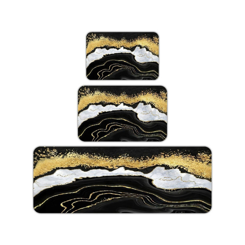 Ensemble de tapis de cuisine 3 pièces Kitchen Modern