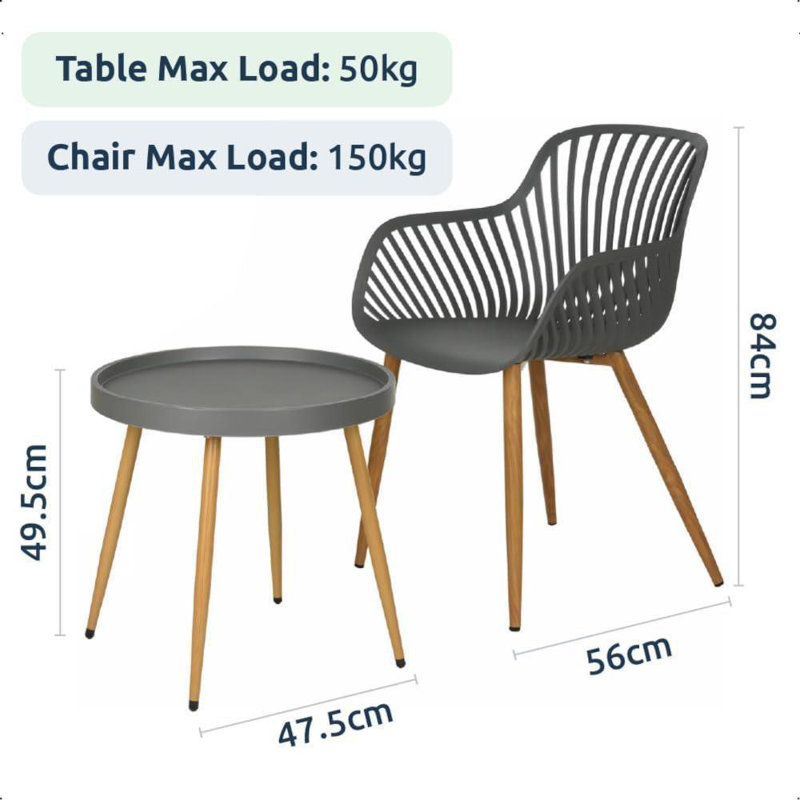 2 - Person Patio Dining Set with Round Table