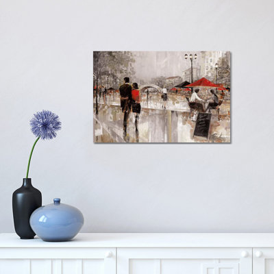 Riverwalk Charm II 1 Piece Wrapped Canvas Painting