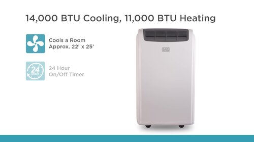 Black + Decker BPACT08WT 8,000 BTU Portable Air Conditioner w