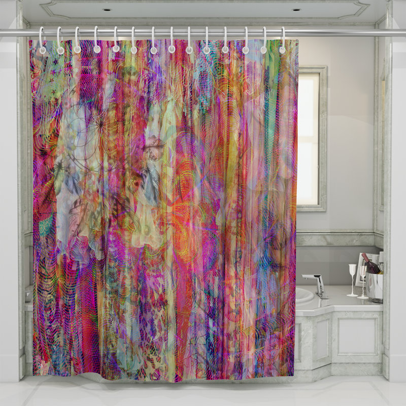 Abstract Shower Curtain, 70" x 90"