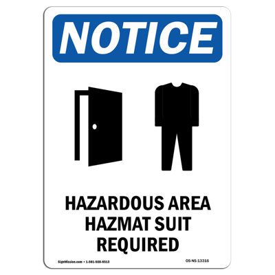 Hazardous Area Hazmat Sign
