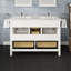 Meuble-lavabo double en porcelaine encastrable l 48 po x P 22 po Glebs-286380175-341441375