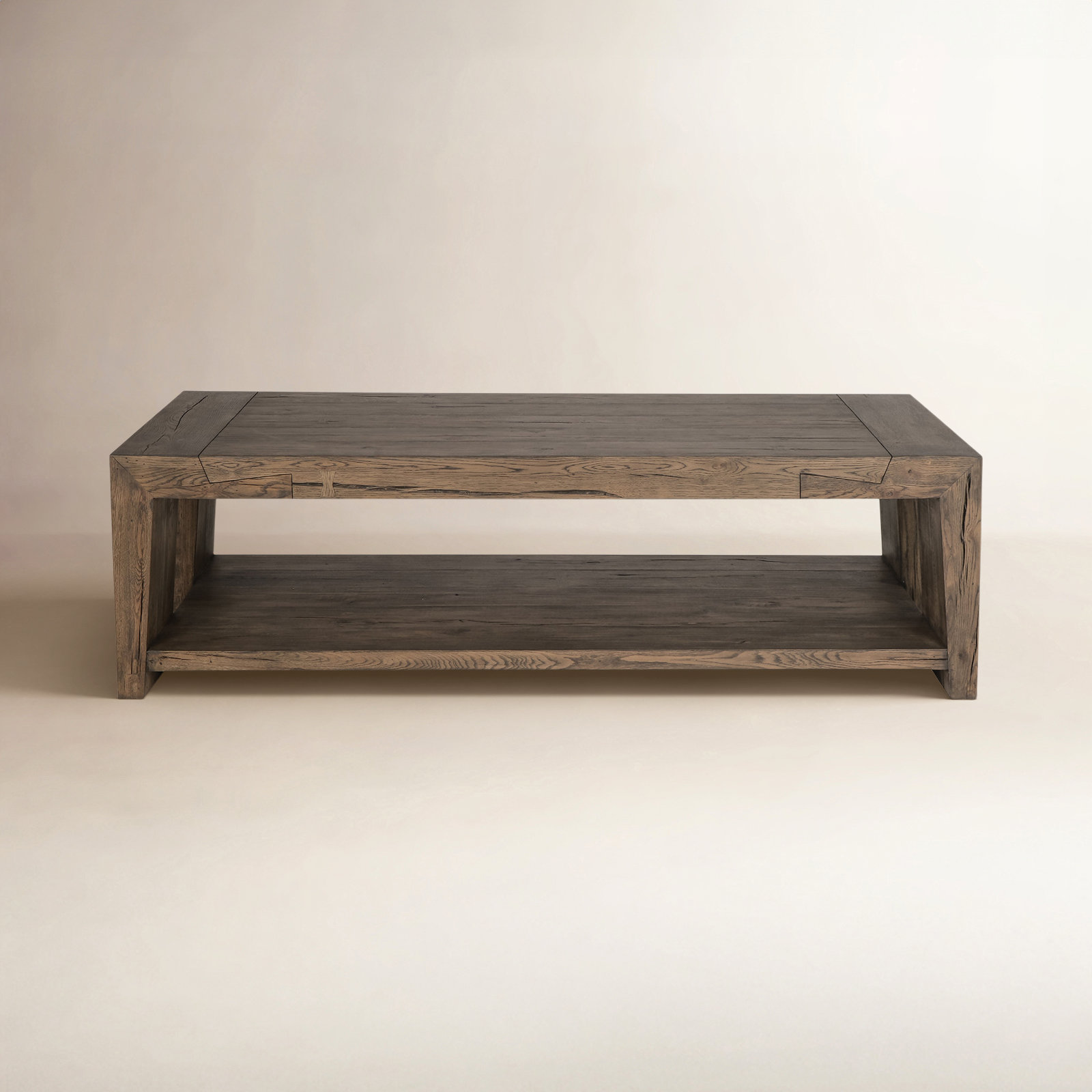 Alena Reclaimed Oak Coffee Table, Brown