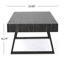 Table basse de style traîneau Gurmail-20246770