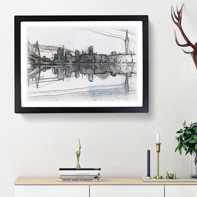 Auckland Skyline in New Zealand - Picture Frame Painting Print