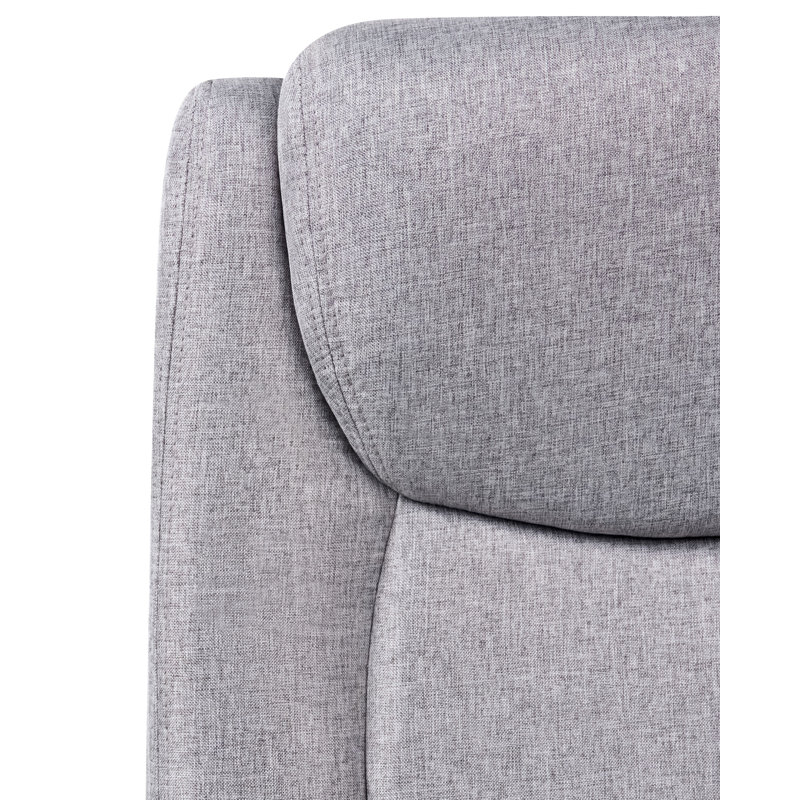 17 Stories Linen Office Chair