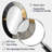 Black And Gold Abstract Meditation I - Large Oval Wall Mirror On Metal-834246854