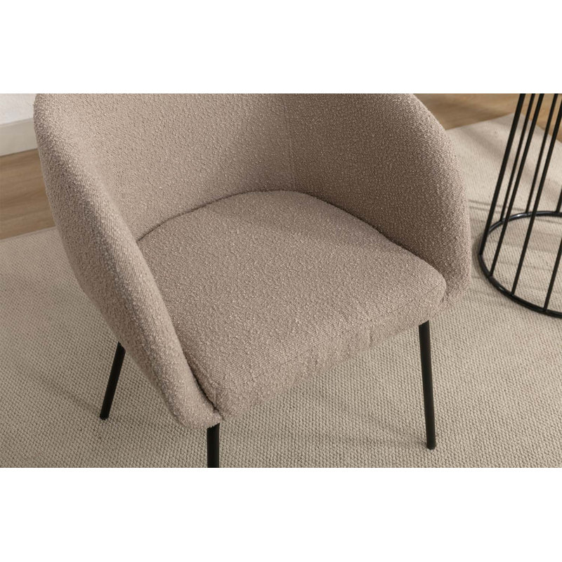 Fauteuil de 25,2 po de large Kendle, Tissu café clair