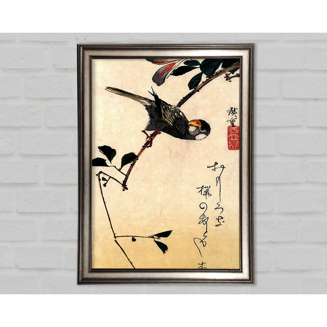 Hiroshige Java Spatz und Magnolie - Einzelner Bilderrahmen Kunstdrucke