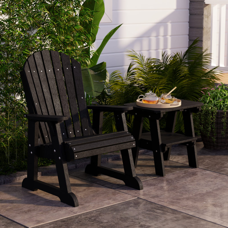Heritage Two-Tier End Table, Black