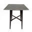 Table de salle à manger à hauteur de bar moderne 42 po, pieds en bois d'hévéa et plateau en stratifié, finition marbre Paladina-900213860-900213863