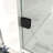 Opal Mirage MCOCOD 56-60.5" W x 76" H Single Sliding Frameless Soft Close Shower Door with 3/8" (10mm)Clear Glass-98924867