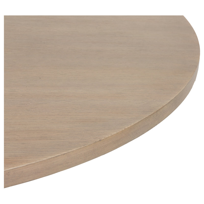 Everett Oak Round Solid Wood Dining Table