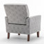 Fauteuil en mélange de polyester à motifs