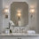Miroir de salle de bain Modern Cadre en acier inoxydable