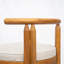 Wooden patio Armless chair set of 2 with soft cushion