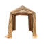 Abri de rangement pour abri de jardin 7 x 12 pi avec 2 portes et évents à enroulement pour abri d'auto-129118580