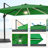 Jamestown 132'' Lighted Cantilever Umbrella with a Base-718349386