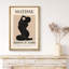 Oeuvre classique "Henri Matisse noir et brun clair abstrait, formes de gens minimalistes" sur-99142079-99142081