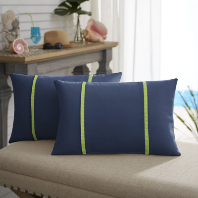 Outdoor Sunbrella Lumbar Pillow