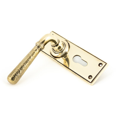 Hammered Newbury Lock Door Handle