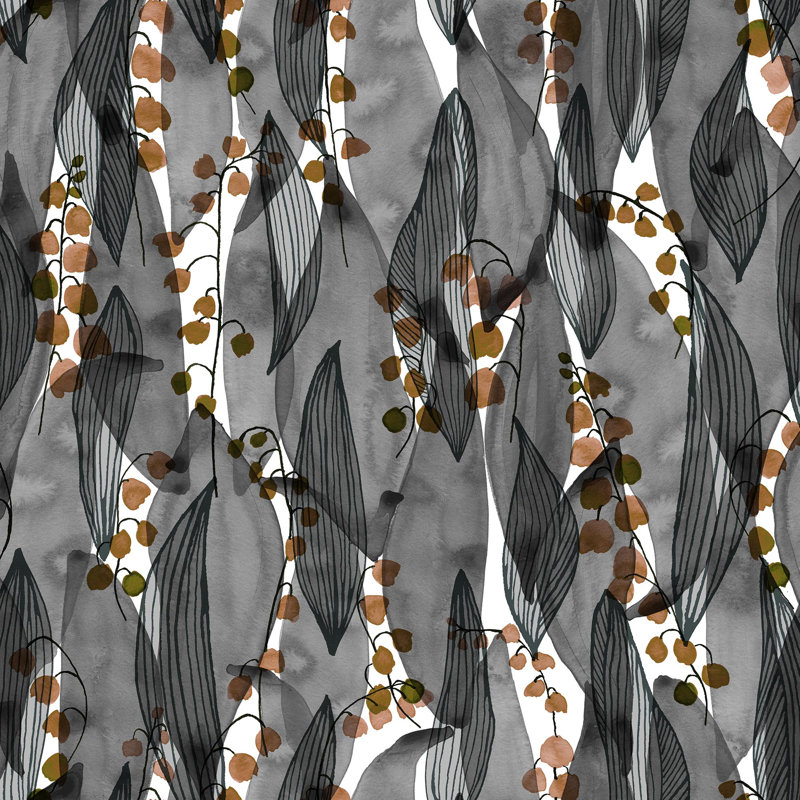 Rouleau de papier peint adhésif L 10 pi x l 24 po Girace, gris