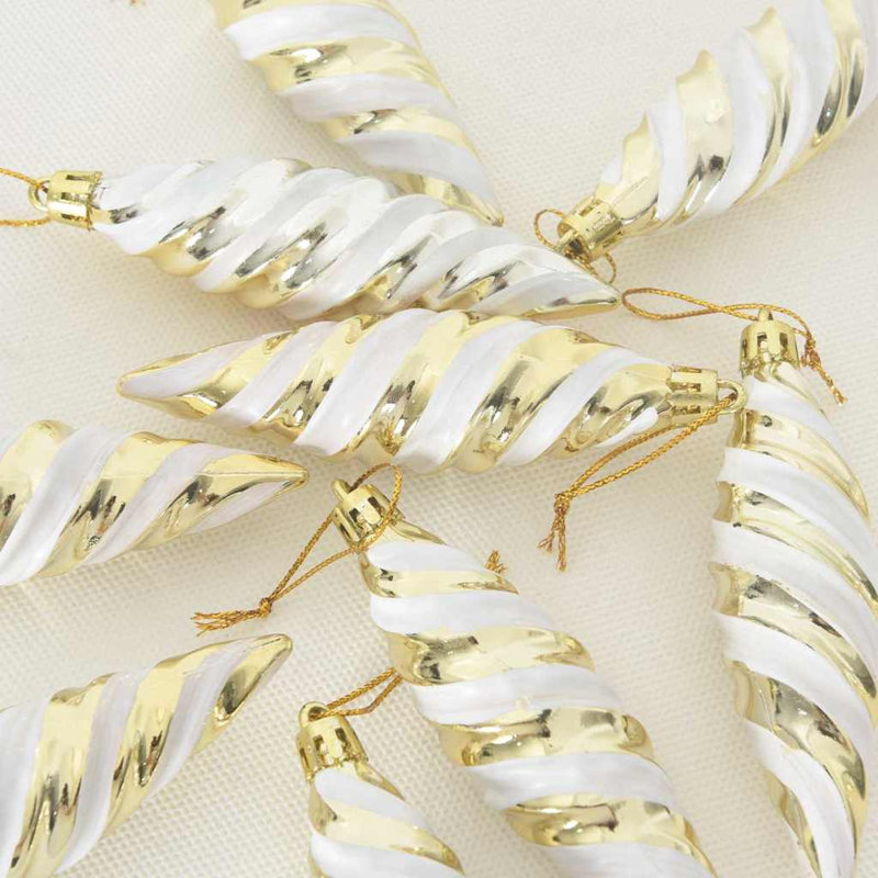 vidaXL Christmas Spiral Shape Ball, Gold