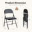 Marriana Vinyl Padded Stackable Folding Chair Folding Chair Set-1732209478