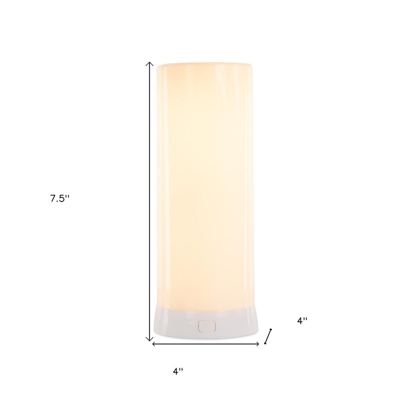 Bougie 8 po sans flamme orange