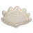 Izaak Hand-Painted Stoneware Shell Plate,White and Pink