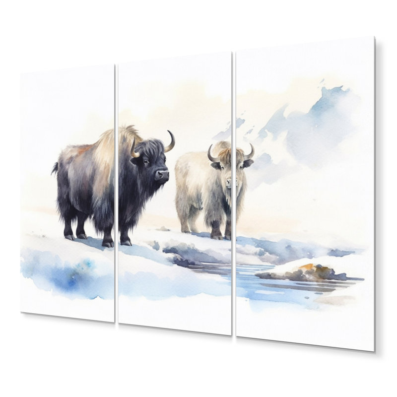 Rustic Animals Wall Decor on Metal