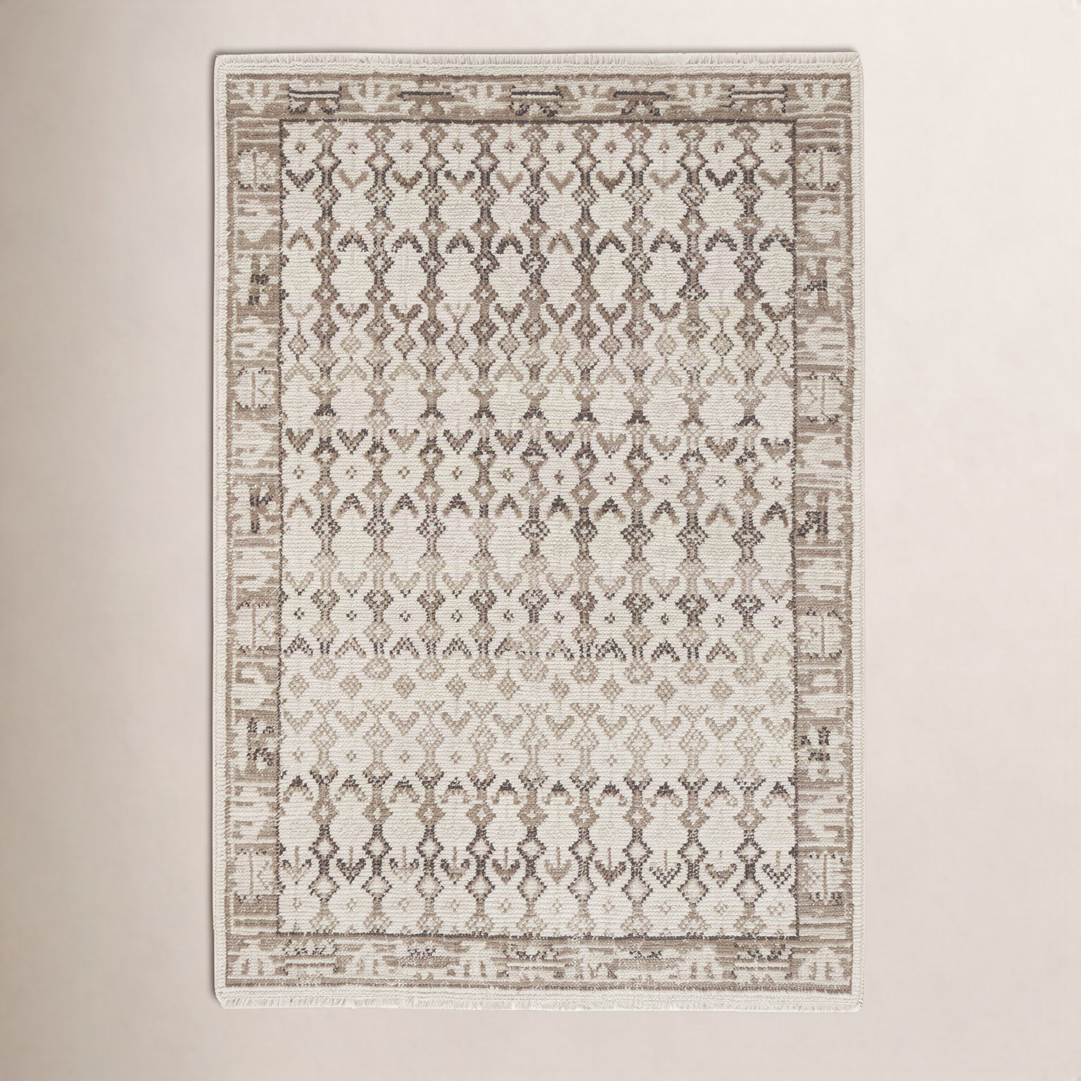 Lennex Hand-Knotted Geometric Wool Rug, Rectangle 8'9" x 11'9"