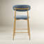 Tabouret de bar rembourré, hauteur de comptoir, avec structure en métal imitation bois et repose-pieds (lot de 2)-1922758188-1922758190
