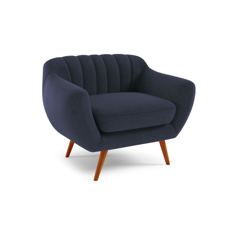 Katharine Upholstered Armchair, Ibiza Navy Blue